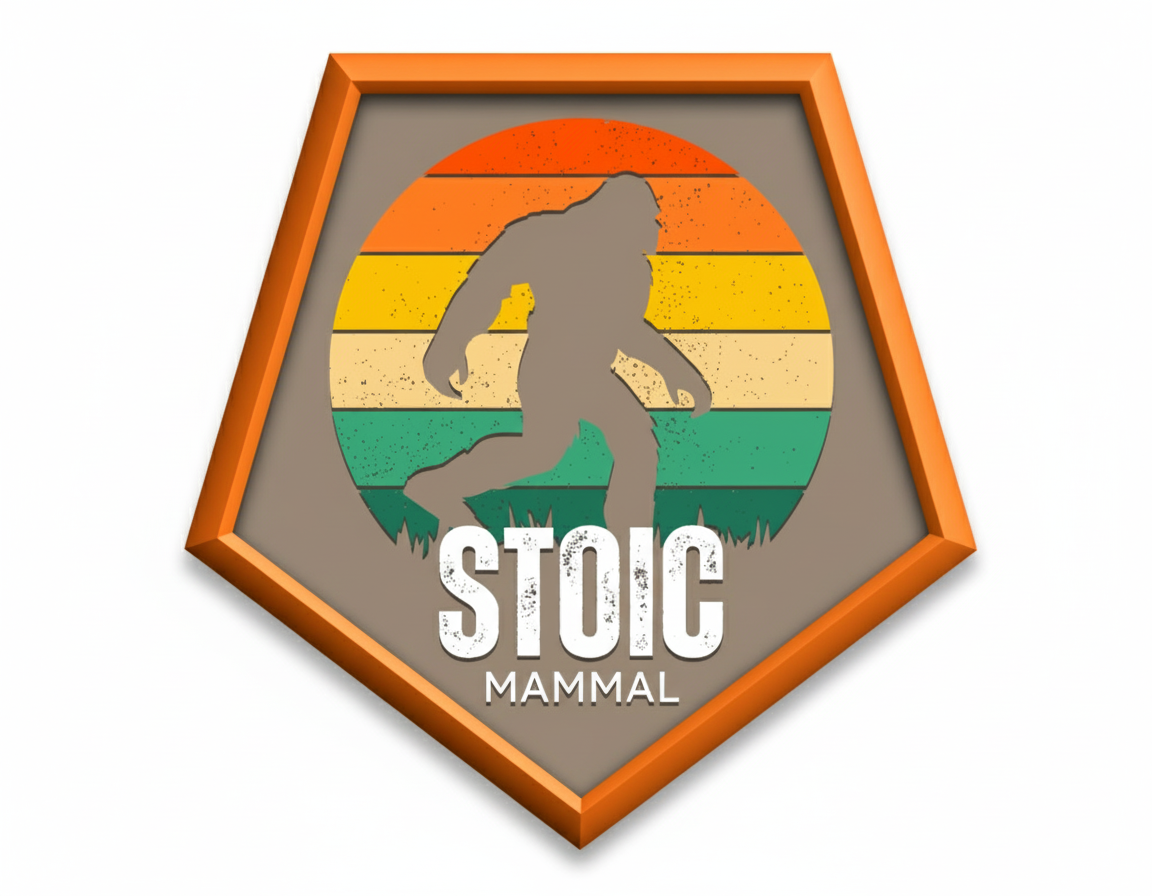 Stoic Mammal "OG Logo" Bigfoot Trucker Hat | Richardson 112 Kryptek Inferno