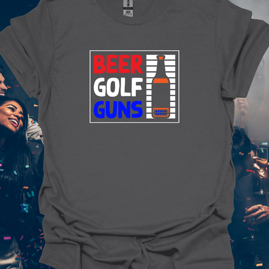 Beer Golf Guns Funny Unisex T-Shirt