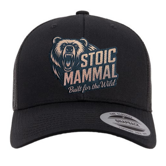 Built For The Wild Trucker Hat – Laser Engraved Bronze Leatherette
