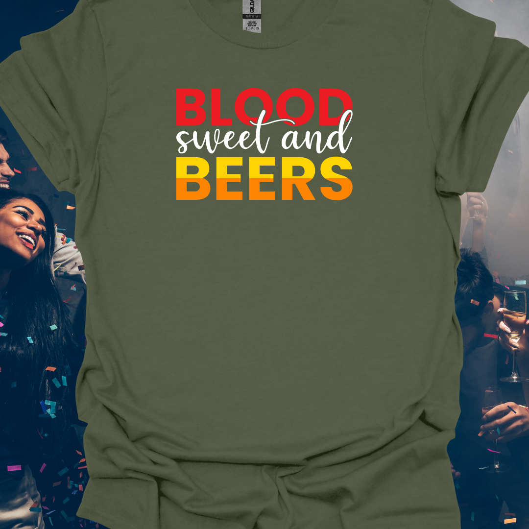 Blood Sweat and Beers Funny Unisex T-Shirt