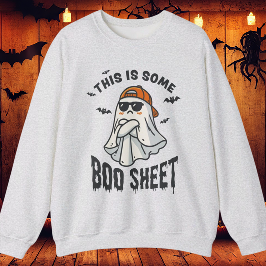 Halloween This Some Boo Sheet Unisex Heavy Blend™ Crewneck Sweatshirt