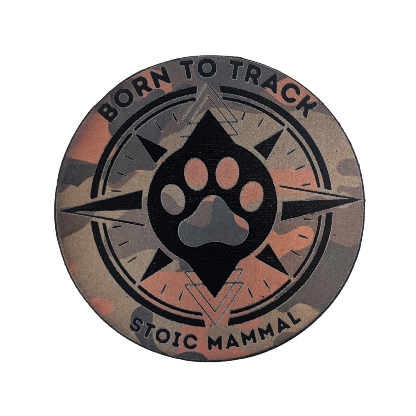 Born to Track Trucker Hat – Laser Engraved Camo Patch