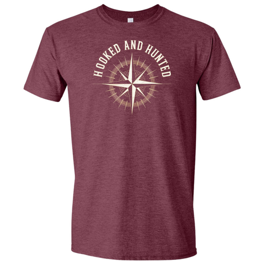 Compass Rose Hooked and Hunted T Shirt