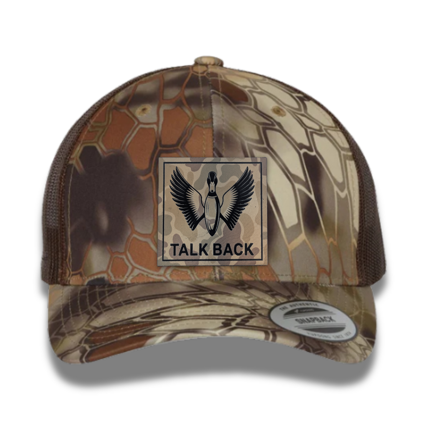 Talk Back Duck Hunter Camo Trucker Hat