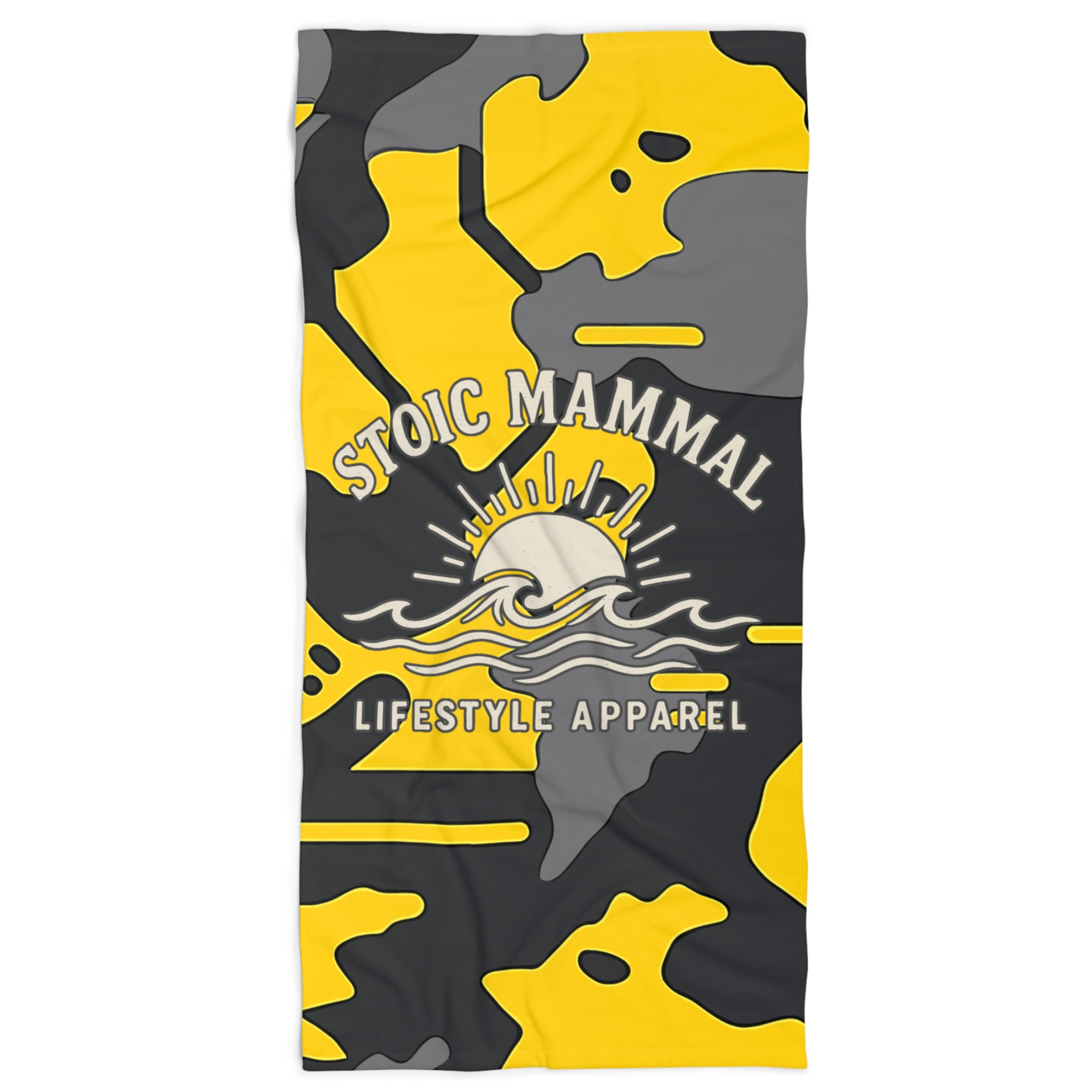 Hazard Shoreline Beach Towel – Stoic Mammal Survival Style for the Sand & Sun