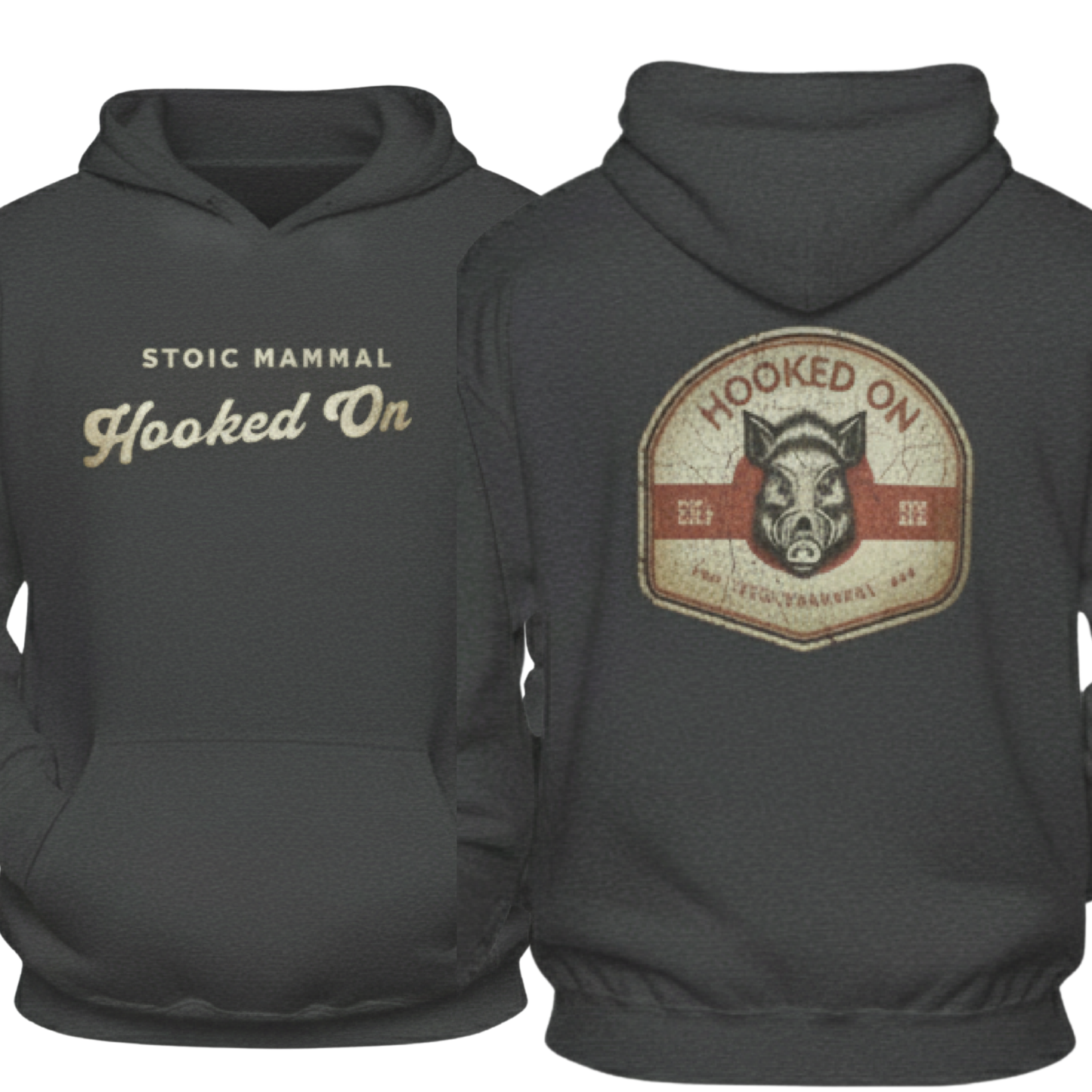 Hooked on Hunting Wild Boar Hoodie