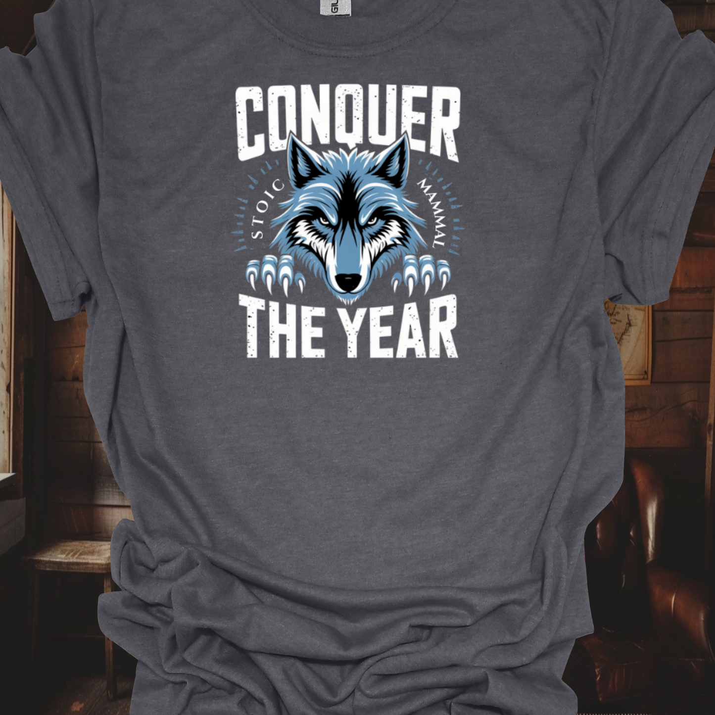 Stoic Wolf "Conquer the Year" Unisex Ultra Tee