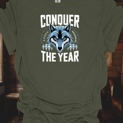 Stoic Wolf "Conquer the Year" Unisex Ultra Tee