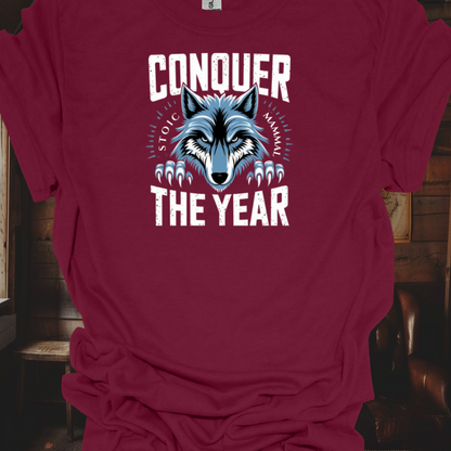 Stoic Wolf "Conquer the Year" Unisex Ultra Tee