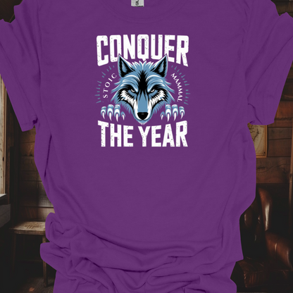 Stoic Wolf "Conquer the Year" Unisex Ultra Tee