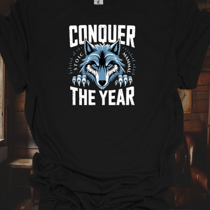 Stoic Wolf "Conquer the Year" Unisex Ultra Tee