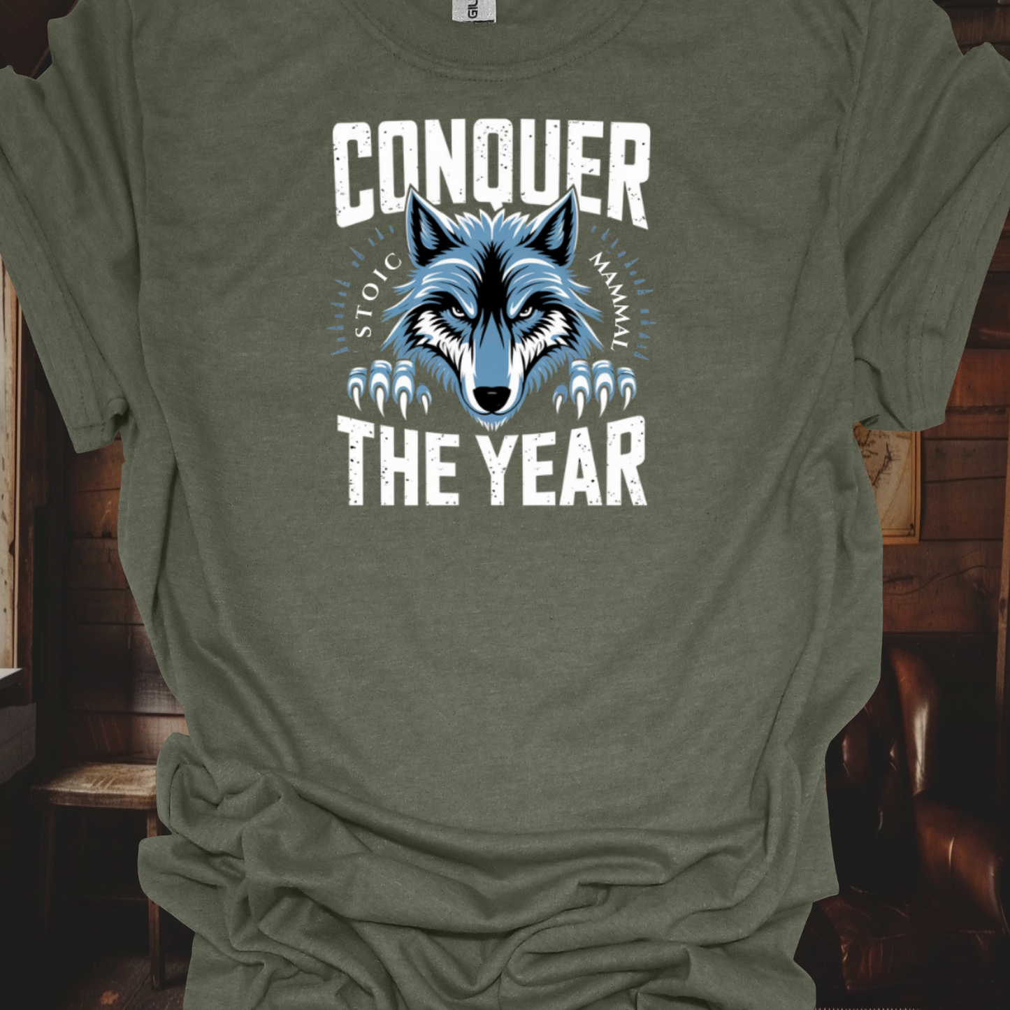 Stoic Wolf "Conquer the Year" Unisex Ultra Tee