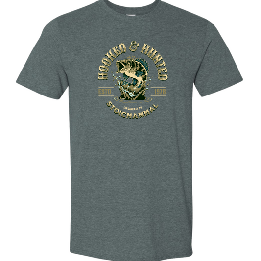 Hooked & Hunted Fishing T-Shirt