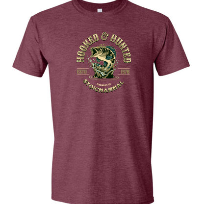 Hooked & Hunted Fishing T-Shirt