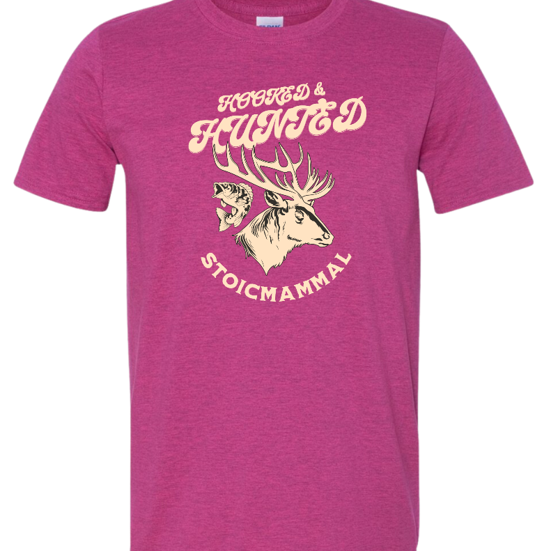 Hooked & Hunted Deer Fish Fishing T-Shirt