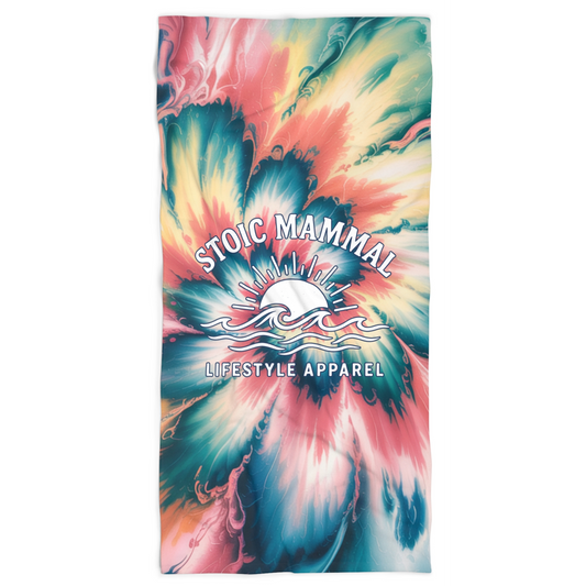 Vibrant Tie-Dye Beach Towel, Ideal for Summer, Pool Days, and Picnics, Perfect Gift for Beach Lovers and Fashion Enthusiasts
