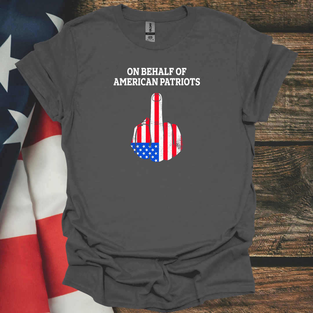 American Patriotic Middle Finger Flag T-Shirt