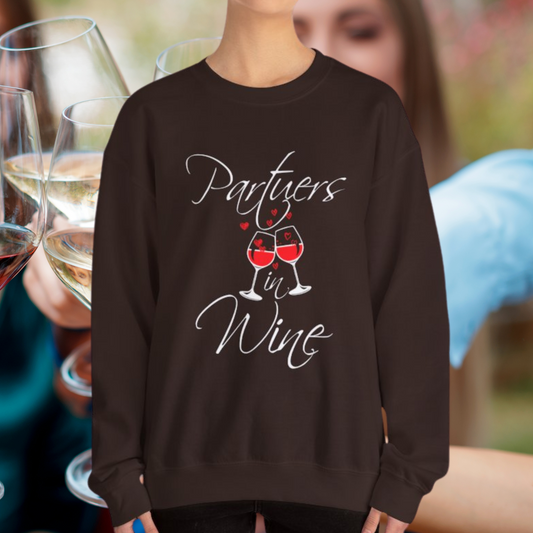 Partners In Wine Unisex Heavy Blend™ Crewneck Sweatshirt