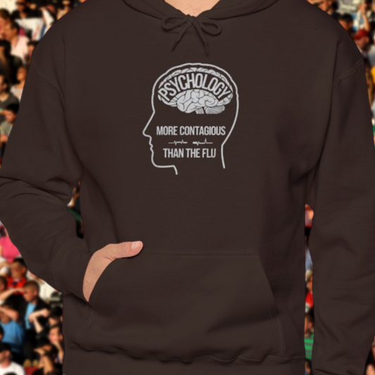 Psychology More Contagious Than The Flue Unisex Heavy Blend™ Hooded Sweatshirt