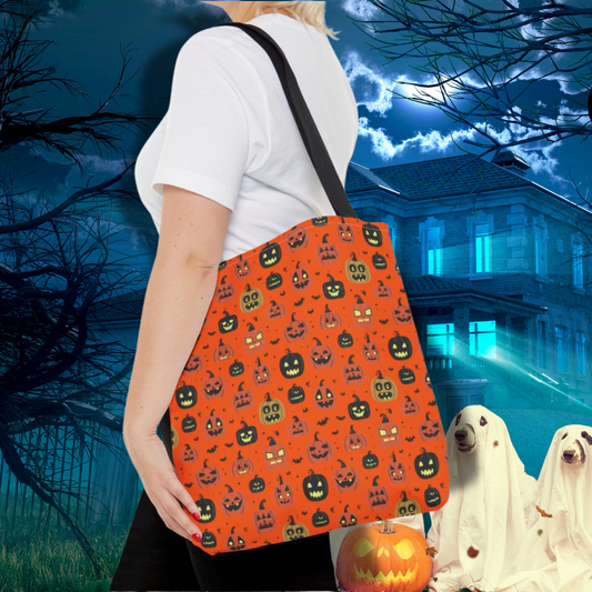 Halloween Jack O' Lantern Pumpkin Tote Bag