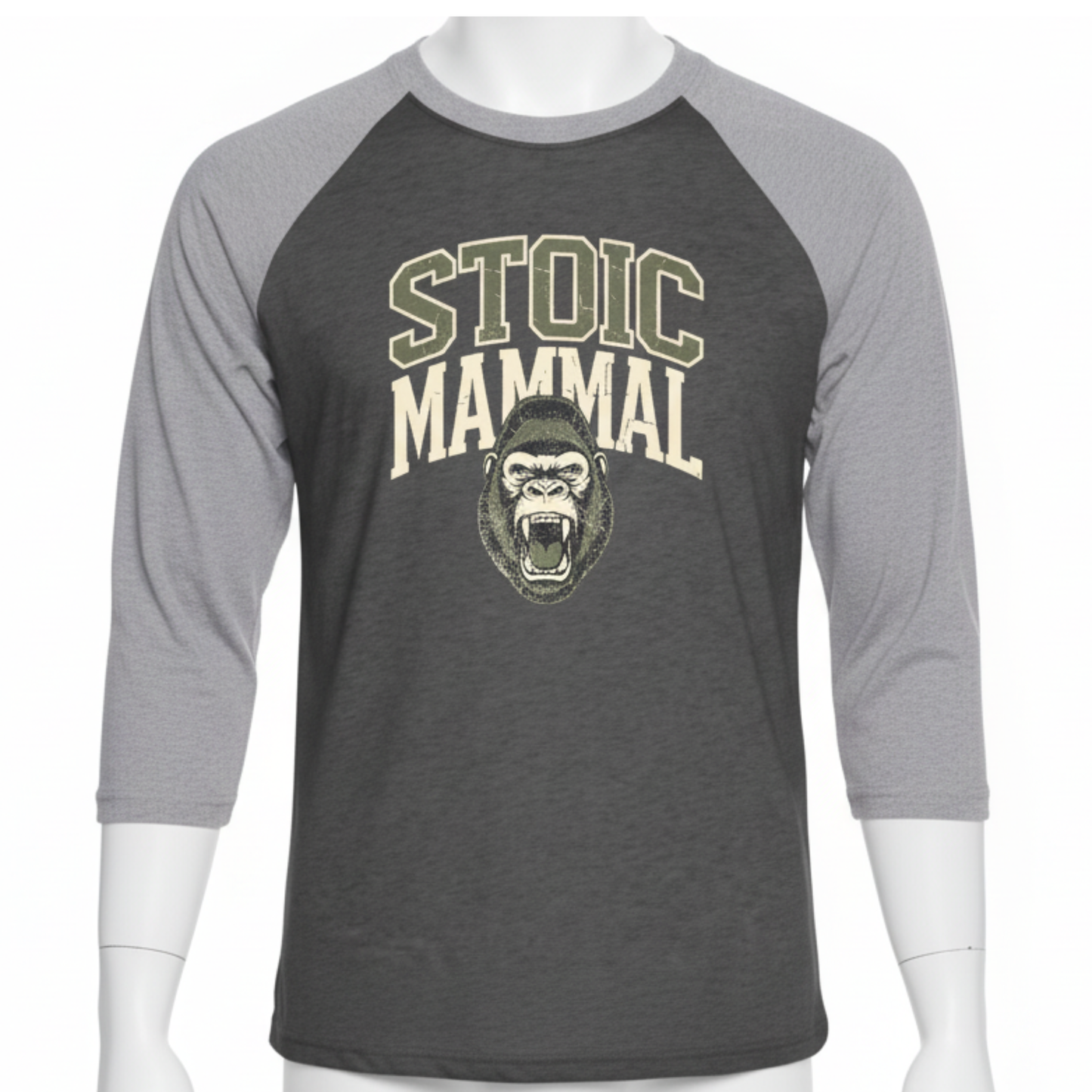 Stoic Mammal Team Logo  Raglan Tee