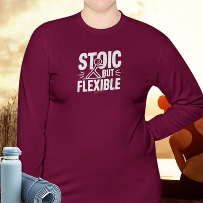 Stoic But Flexible Yoga Unisex Lightweight Long Sleeve Tee