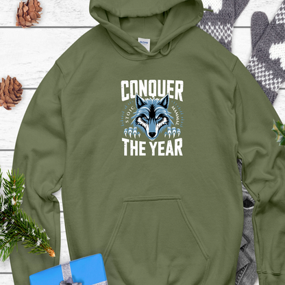 Stoic Wolf Conquer the Year Unisex Ultra Cotton Hoodie