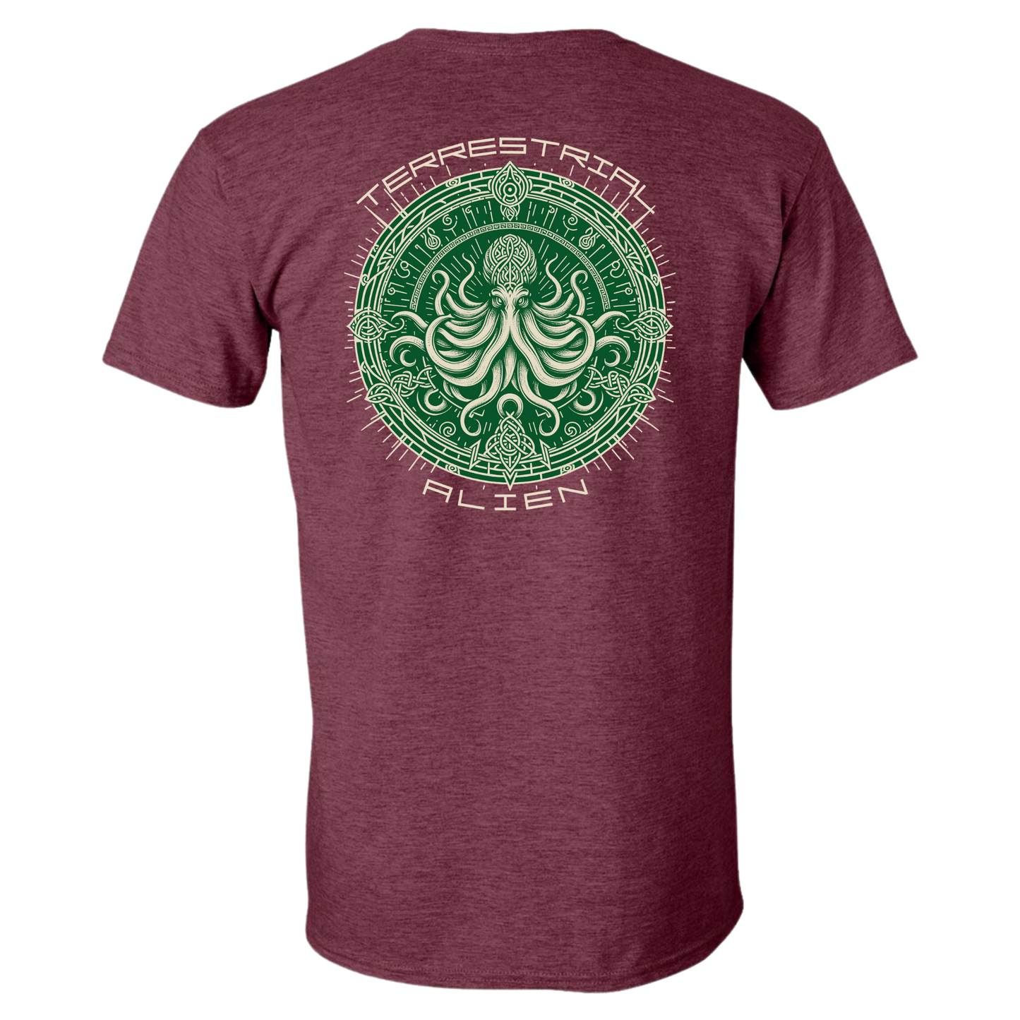 Terrestrial Alien Celtic Kraken Deep Knot Tee T-Shirt
