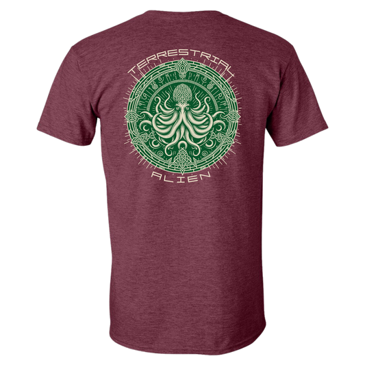 Terrestrial Alien Celtic Kraken Deep Knot Tee T-Shirt