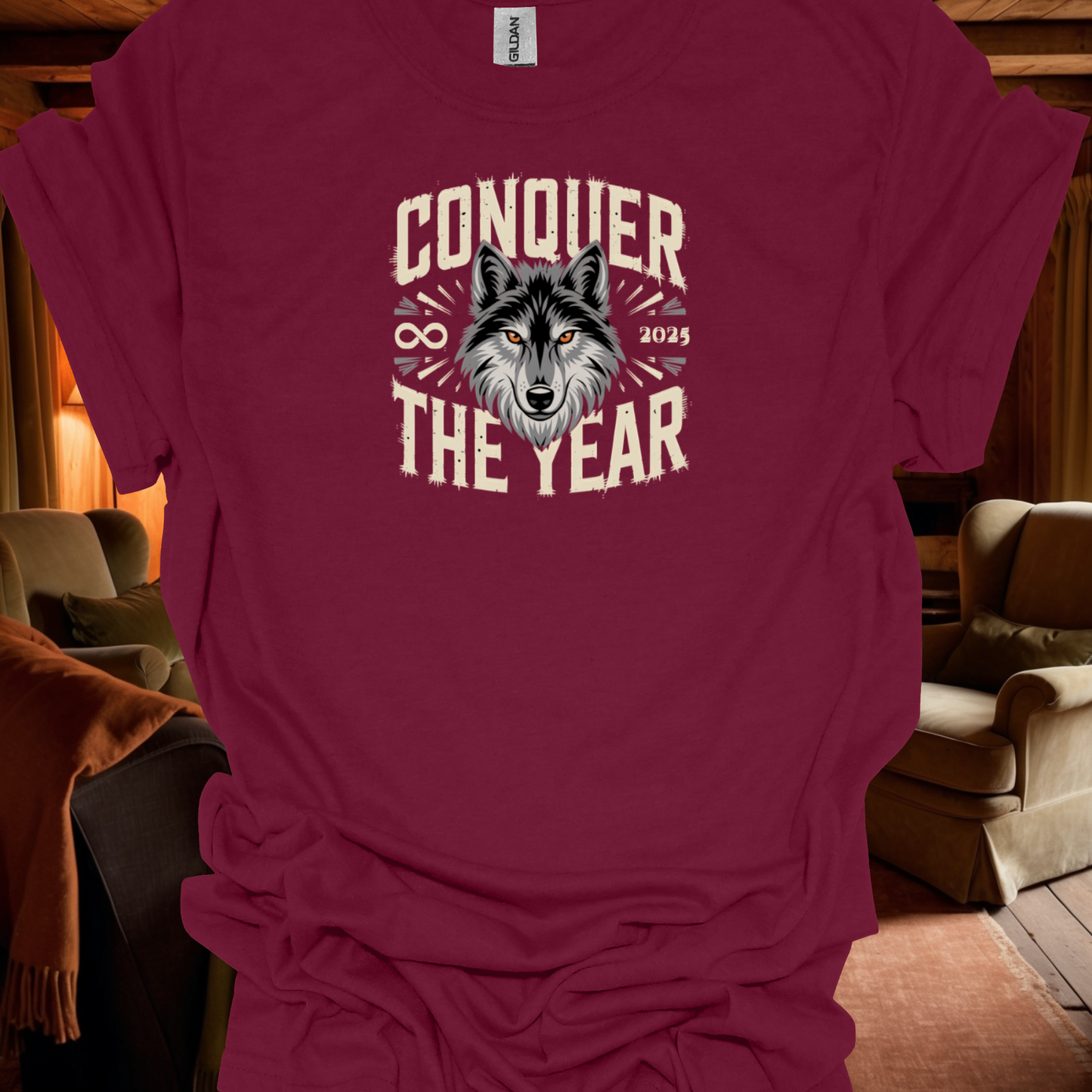 Stoic Wolf "Conquer the Year" version 2 Unisex Ultra Tee