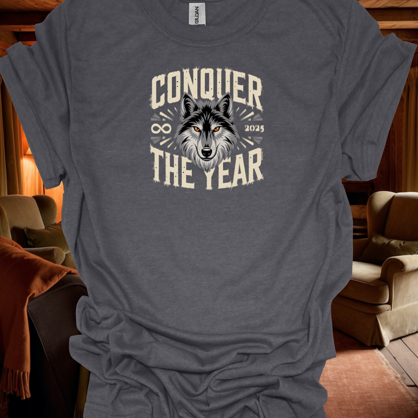 Stoic Wolf "Conquer the Year" version 2 Unisex Ultra Tee