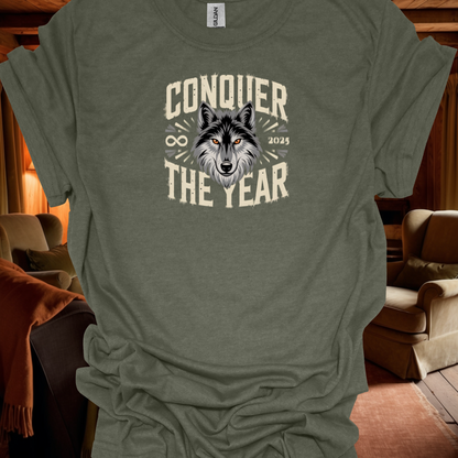 Stoic Wolf "Conquer the Year" version 2 Unisex Ultra Tee